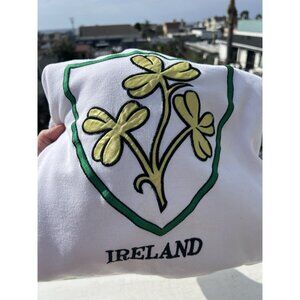 Vintage Y2K Nike white Ireland Irish embroidered St Pats Day sweatshirt XL